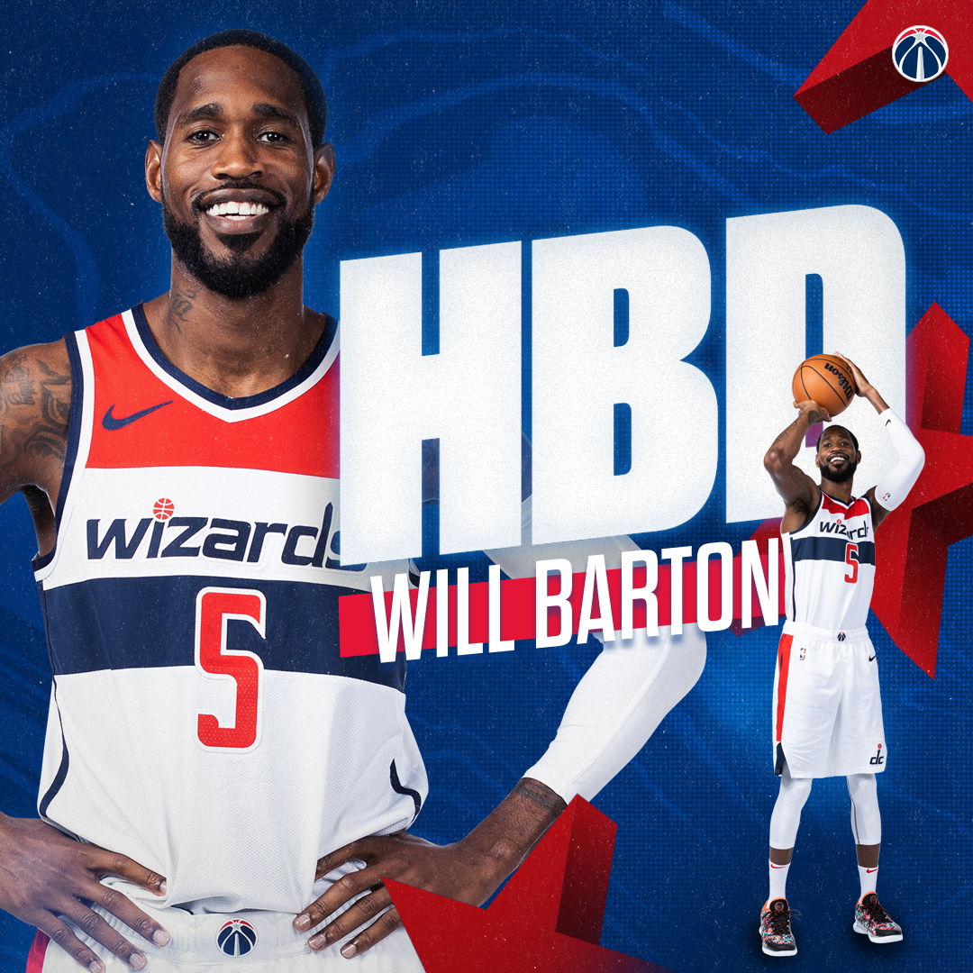 WashWizards's tweet photo. RT to show some love for our guy @WillTheThrillB5 on his bday 🎂 https://t.co/VqeBEfq4Wc