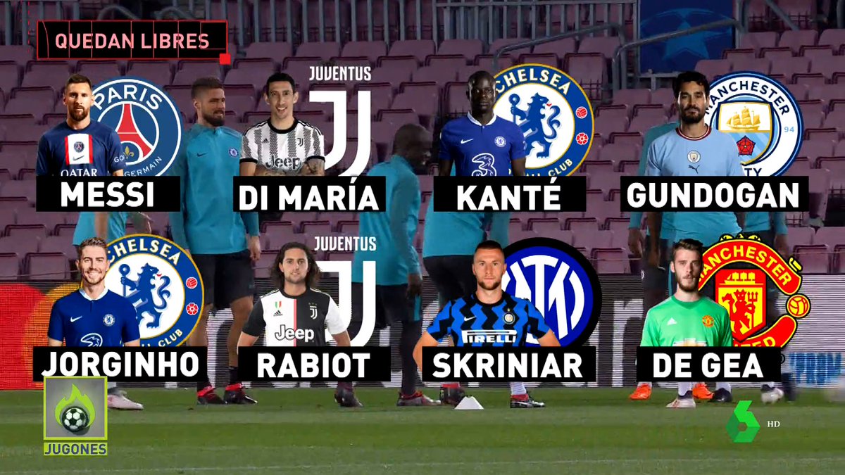 elchiringuitotv's tweet photo. 🆓✍️LIBRES PARA NEGOCIAR

🔥Atentos a la lista de 'jugadorazos' que quedan libres en junio y pueden firmar por cualquier equipo. #JUGONES https://t.co/Cq8LWJOf8g