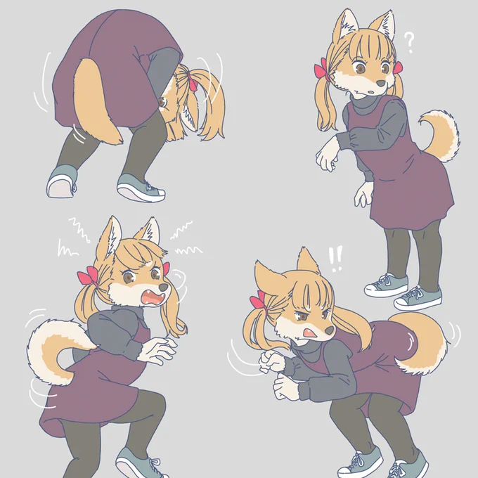 自分のしっぽを追っかける犬 