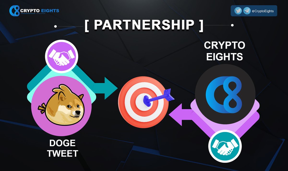 CryptoEights's tweet photo. 🔹 CryptoEights is proud to announce it has partnered with @Dogetweet420 $DT
⚡️ #CryptoEights & #DogeTweet will collaborate to expand brand coverage and communities https://t.co/SnTDFVJIFK