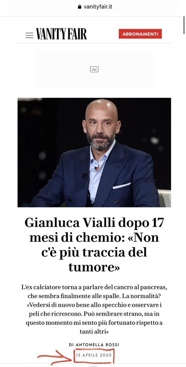 @alexdauria Era l’aprile del 2020, ma dopo 3 dosi il male è tornato più aggressivo di prima senza dargli scampo. Chissà come mai?