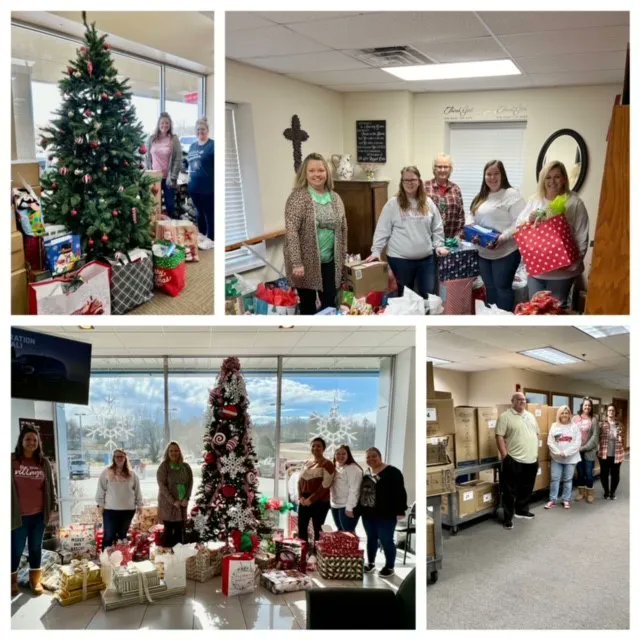 DSS_Missouri's tweet photo. We are so thankful for our community partners! 40th Circuit Children’s Division partnered with local businesses and churches to distribute wish lists & collect & wrap gifts for children involved in Alternative Care and Family Centered Service cases. #KeepingKidsSafe #FosterMOKids https://t.co/I0gvSBuzJ1