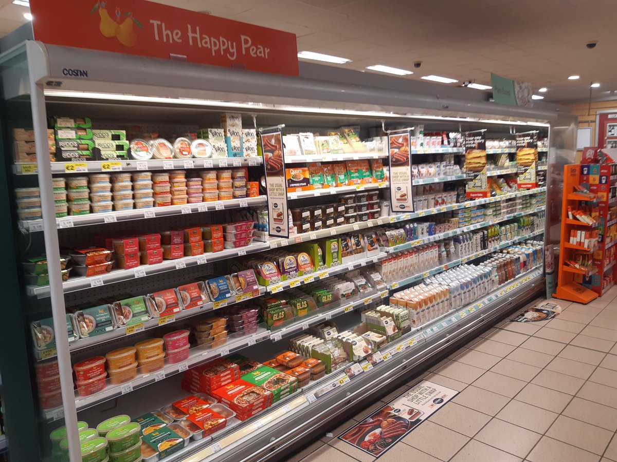 NEW range of plant based puddings, burgers and rashers from local Irish suppliers such as <a href="/ClonakiltyBP/">Clonakilty Food Co</a>, Rudd's, Sons of a Butcher and <a href="/thehappypear/">The Happy Pear</a>.Vegan sausages, nuggets and falafels 
Oat milks, vegan Cheese, butter, tofu, lactose free cheese &amp; plant based cream <a href="/SuperValuIRL/">SuperValu Ireland</a>