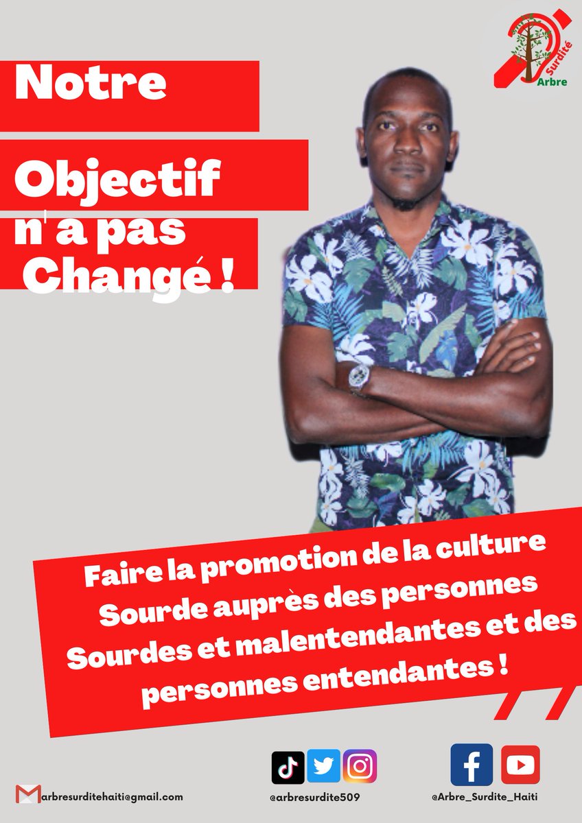 Notre objectif n'a pas changé, nous sommes toujours là et nous allons continuer avec la promotion de la culture Sourde. 
Restez branché !

#languedessignes #Haïti #culturesourde