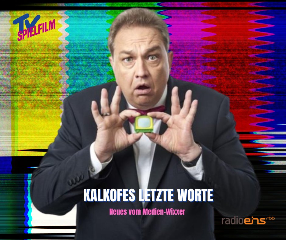 twitkalk's tweet photo. Kalkofes letzte Worte - Neues vom Medien-Wixxer 📺
Die #Kolumne aus der @tvspielfilm 
"Die ewige Sinnsuche!" #DSDS #IBES 
Hier zum Hören @radioeins 
🎧 ➡️  https://t.co/PfCsnfTdED https://t.co/IDG0GzqZZp