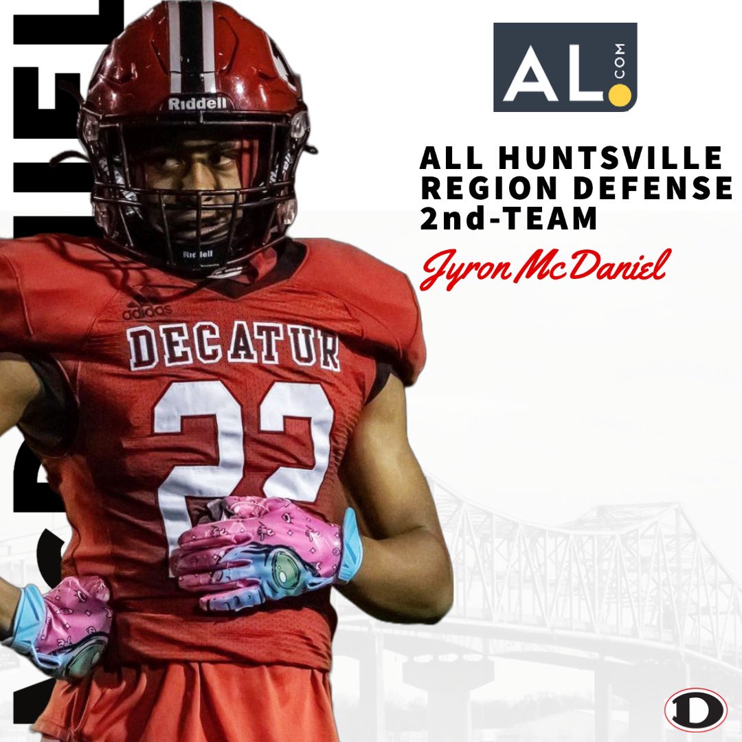 Congratulations to Jyron McDaniel (<a href="/Jyron22_/">Jyron ⭐️</a> ) on being selected to the <a href="/aldotcom/">AL.com</a> All Huntsville Team as a second team DB! #RRN