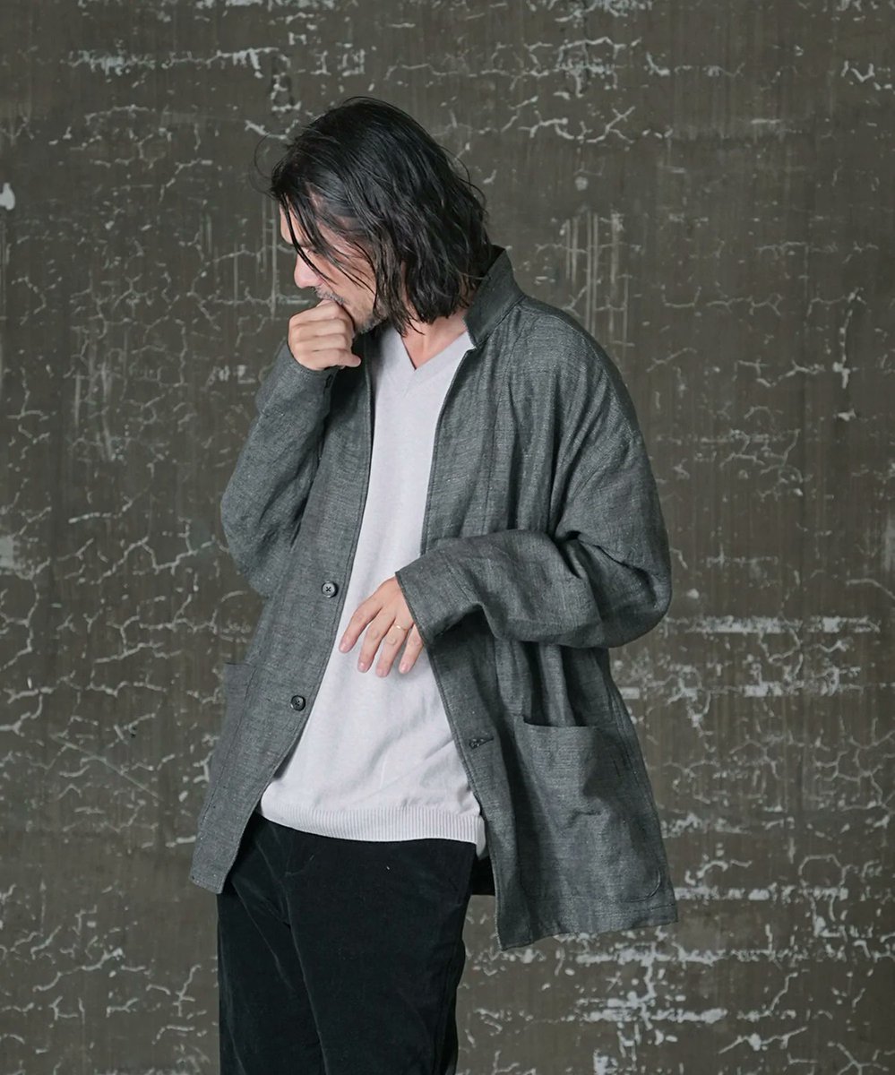 GA_NAGOYA's tweet photo. NEW ARRIVAL

【EGO TRIPPING】
RADSKINS SLOPPY JACKET luxury
Color：moku SAND,moku BALCK
Size : 46,48
Price : 44,000yen(tax in)

通信販売も行っております。
TEL 052-261-4477 https://t.co/UQVVZCMO7Q