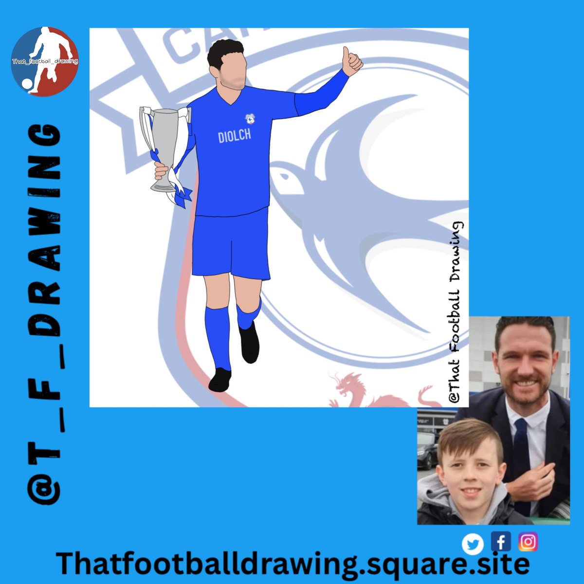 T_F_Drawing's tweet photo. Saddened to read yesterday that @CardiffCityFC player #seanmorrison is leaving the club this month, part of the team that gained promotion to the @premierleague for the 2018/19 season he has been with the Bluebirds since 2014 👏👏👏 Diolch Sean 🔵🔵 https://t.co/GNpx8MyfEN