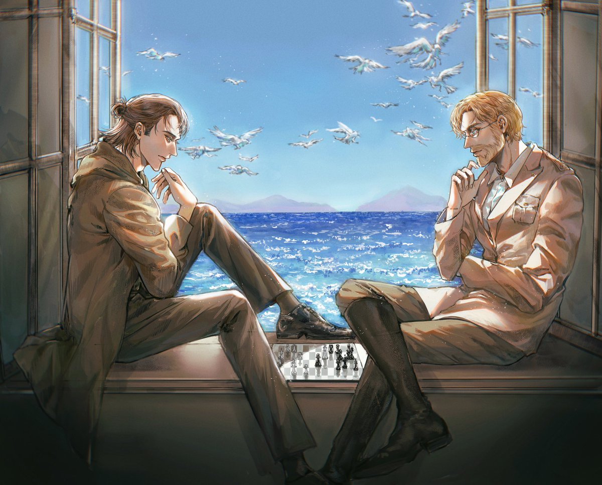 Chess.

#AttackOnTitan #ShingekiNoKyojin #進撃の巨人 #ErenJaeger #erenyeager #zekeyeager #zekejaeger #zekeren