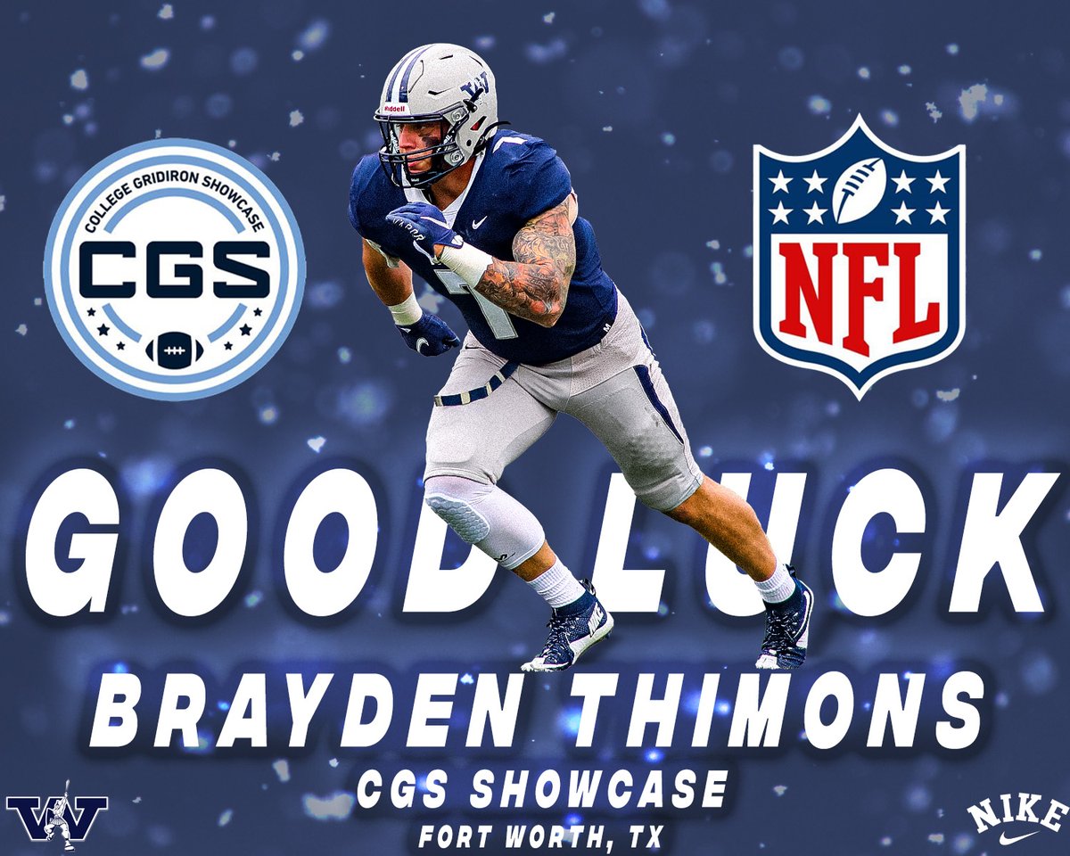 WCtitansFB's tweet photo. Good luck to our guy @Thimons_7 at the @CGSAllStar! Go get yours 7, and show them what Titan football is! @coachbenzel @NFL #KingsOfTheNorth https://t.co/2tzWTaLnOL