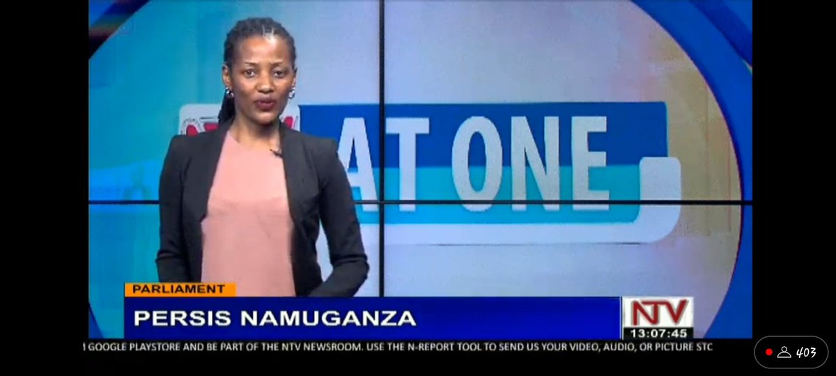 Eehhhh it's my gal @JustGystin anchoring the afternoon bulletin #NTVAtOne on @ntvuganda. Thank God u controlled urself en didn't laugh out loud as u do always while trolling Emma Teko 😂😂🤝🤝. Go gal, the sky is the limit 😎😎😎