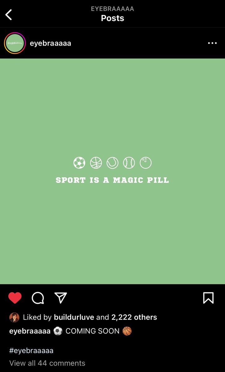Anotherwhoiam's tweet photo. Sport is a magic pill 💊 coming soon
Pls hav more engagement for eyebraaaaa IG 💙💙
#BuildXEyebraaaaa
#Beyourluve https://t.co/PJC6hrL6PJ