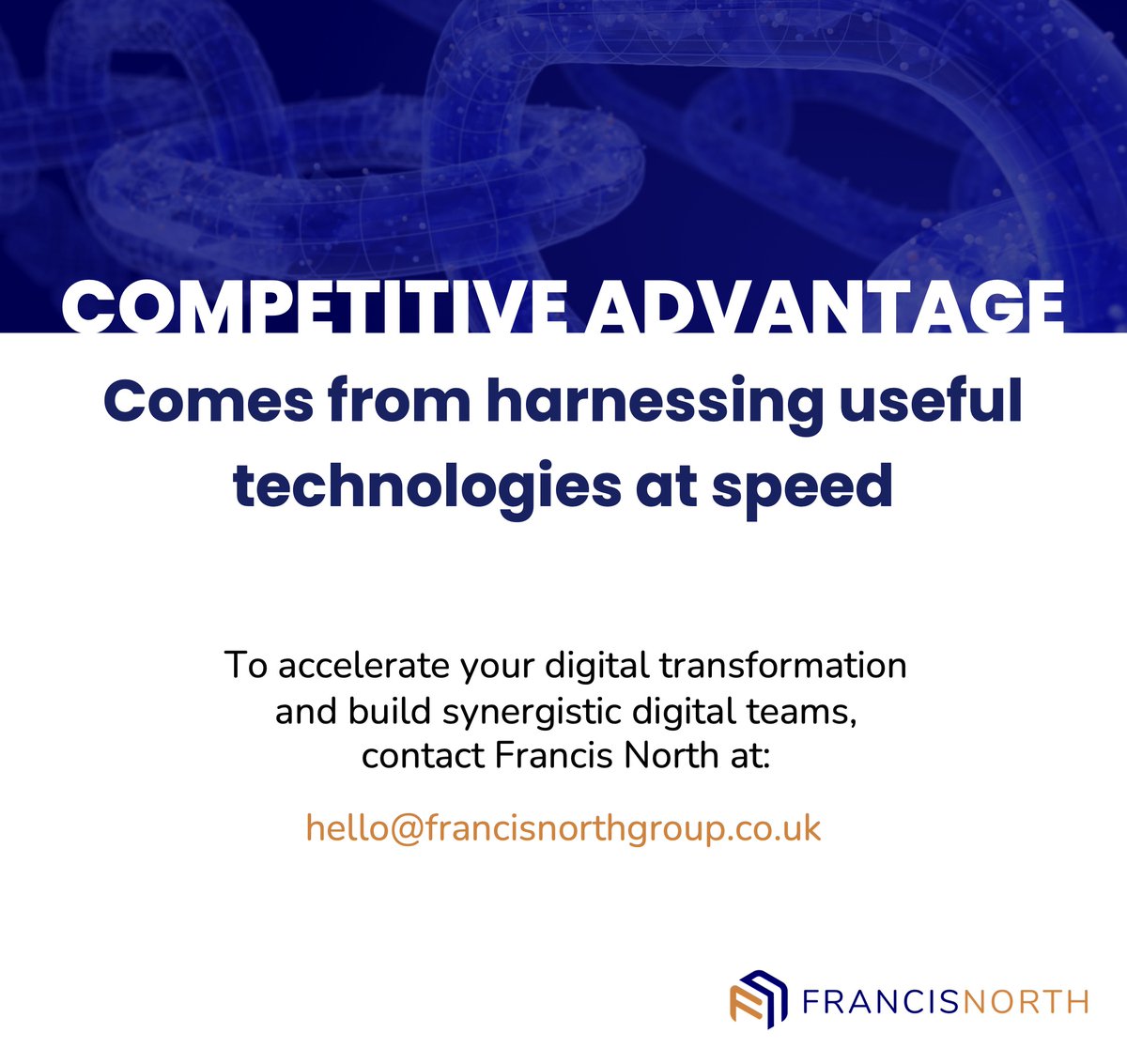 FrancisNorthGrp's tweet image. Accelerate your #digitaltransformation and build synergistic teams with us. Get in touch today to find out more.
#DigitalChange #DigitalProjects #IdentityandAccessManagement #CyberSecurity #DigitalReady
