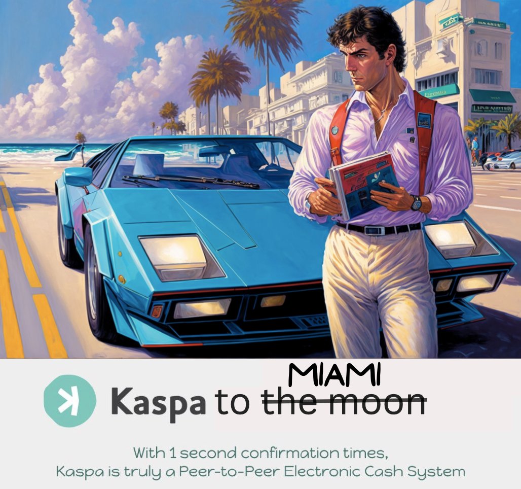 fishtuna's tweet image. #Kaspa to Miami
DAGKnight is coming
