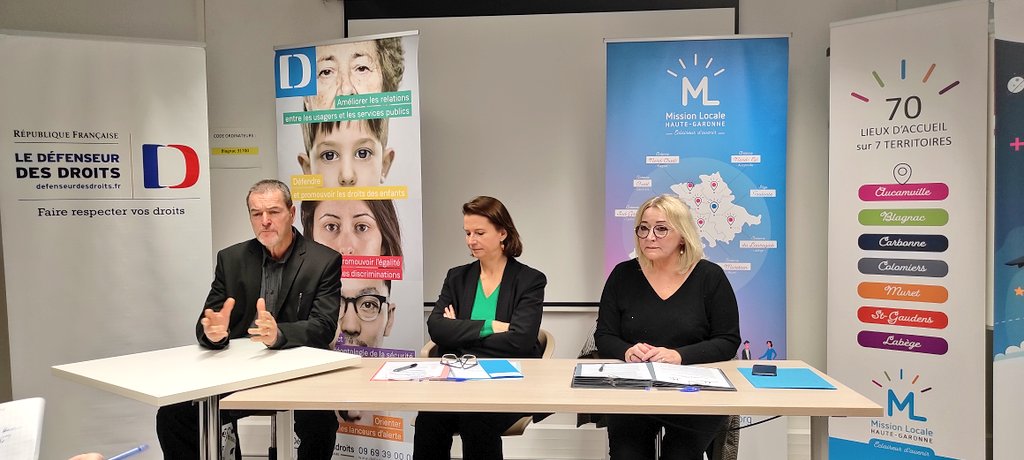 🎯 Objectif de la convention ? Des permanences au sein de la #missionlocale afin que le délégué au <a href="/Defenseurdroits/">Défenseur des droits</a> Claude Houllier puisse orienter, conseiller et accompagner gratuitement les jeunes sur leurs questions liés aux #droits

➡️+ d’infos missionlocale31.org/rapprocher-les…