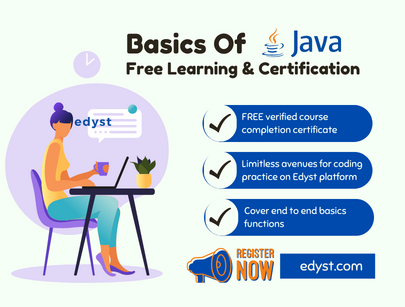 Edystcareer's tweet image. Free Basic Course On The Fundamental Concepts Of Java Programming By Edyst. edyst.com/course-info/ba…
Register Now! with #1 Careers Community
in India
#BasicJava #Freecourse #Careercommunity #courses #programming #Certificationcourse #coding