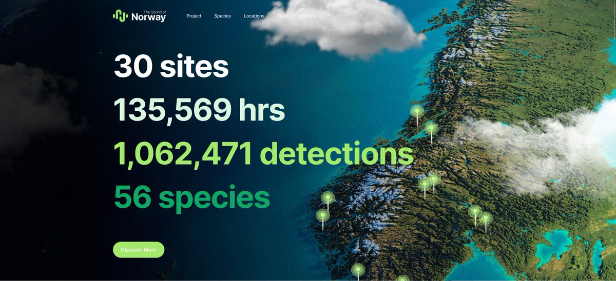 sarabssethi's tweet photo. We've begun listening to birds in real-time across the entire latitudinal extent of Norway 🐦🦅🦆🦢🦉🦜🕊️🪺

Check out our work and have a listen!

https://t.co/01YuXG1ZKO

Work with @CarolynRosten @NINAnature @cambridge_uccri @CambridgeC2D3 https://t.co/BZ36plfVjX