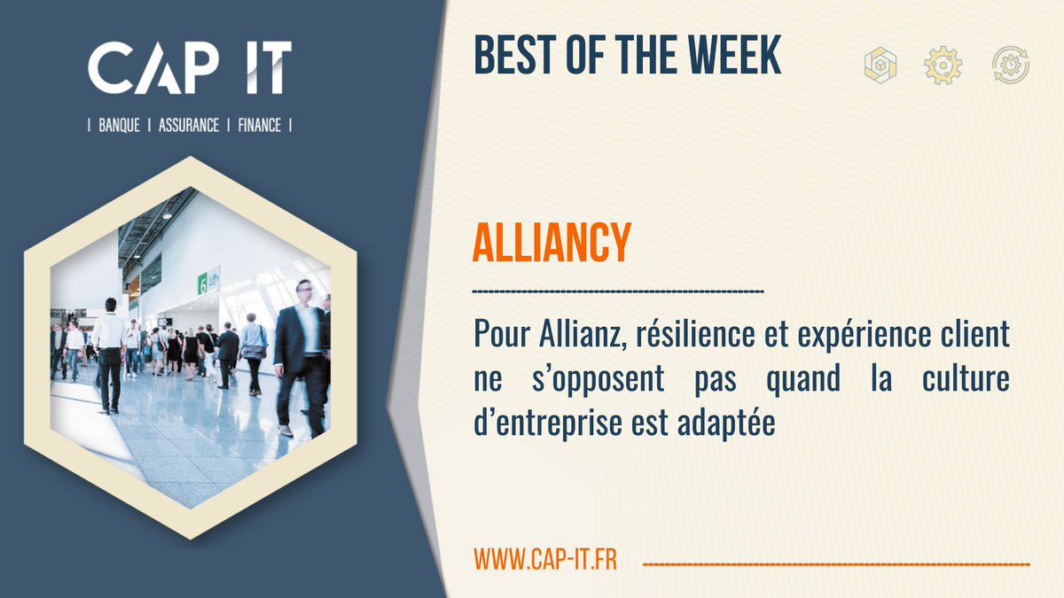 CongresCAPIT's tweet photo. [#ACTU]

« Pour @allianzfrance, résilience et expérience client ne s’opposent pas quand la culture d’entreprise est adaptée »

🔔 Retrouvez l'article complet de @Alliancy_lemag , partenaire du congrès→ https://t.co/37Lw5RwCap

#CAPIT23 #transformationdigitale #assurance https://t.co/odtORBGtbC