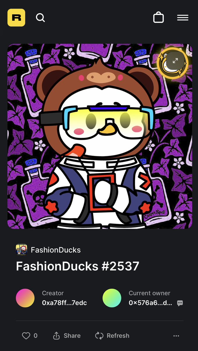 RajySalim's tweet photo. @save_a_pet_usa @Johnny_Lavigne @FashionDucksNFT Look at this! Even a different NFT with same ID 🤦🏻‍♂️. First one was the original with rarity 2xx, second is the current one with rarity 85xx https://t.co/anM4EPGAKK