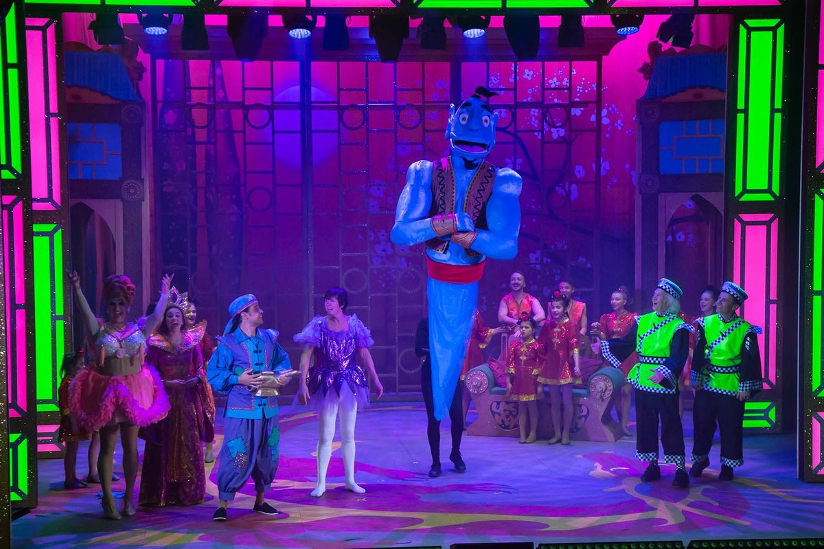 Playhouse_WB's tweet photo. As we approach our final 2 days of #aladdin we wanted to express our appreciation to the amazing cast &amp; crew of this season's @northeastpanto 

Each &amp; everyone has worked around the clock to make this our most successful panto of all time. Thank you💙 https://t.co/elS9QxG5Fw