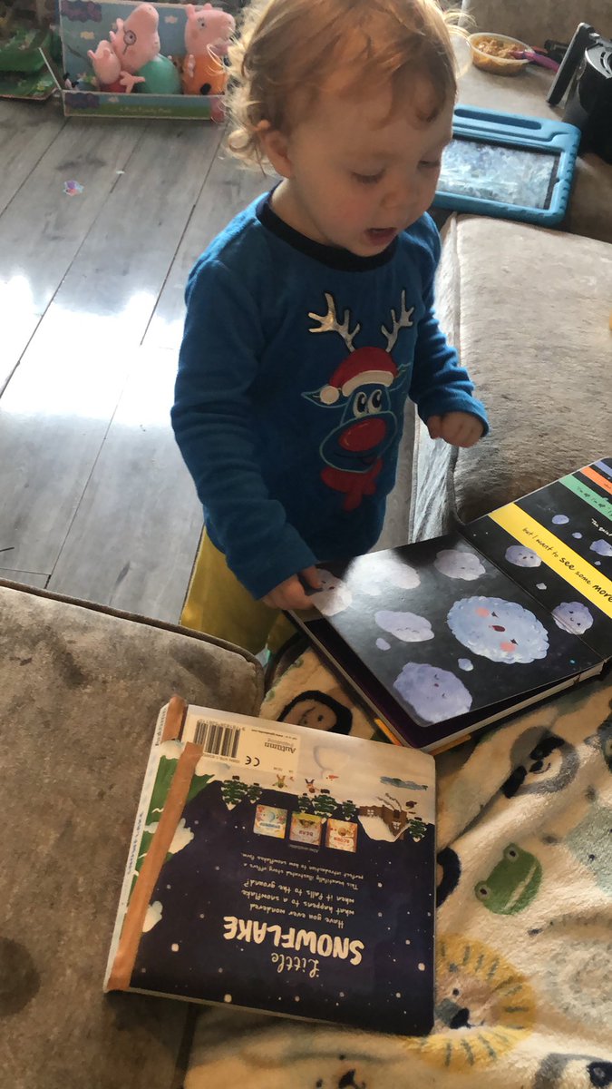 My two year old is full on reading books! As in books about planets, evaporation and precipitation 🤣 what a genius. Give him a degree already