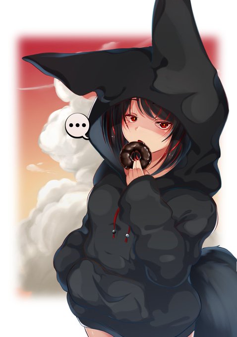 「……一緒に食べる?🦊」 