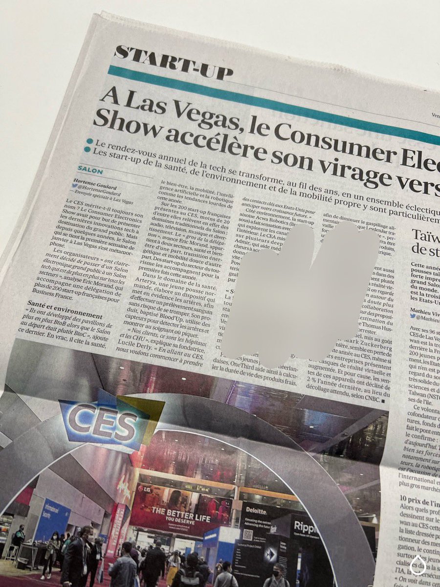 « En allant au CES, nous voulons commencer à prendre des contacts clés aux Etats-Unis pour anticiper notre croissance future. » Retrouvez <a href="/contactArterya/">Arterya</a> et <a href="/lucile_derly/">Lucile Derly #CES2023</a> dans <a href="/LesEchos/">Les Echos</a> du jour. Notre cofondatrice détaille à <a href="/HortenseGoulard/">Hortense Goulard</a> ses ambitions pour le #CES2023