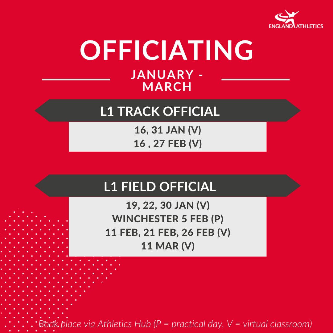 For upcoming officiating course dates, see below ⤵️