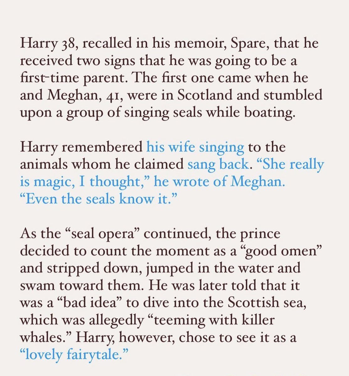 I'd like to know what the @ScottishSPCA has to say about Harry forcing himself on a bunch of #singingSeals in Scottish waters!

Didn't people like him learn anything from #freyathewalrus?  
Or are the rules different because he is the #DukeOfSussex??? 

#WildlifeConservation