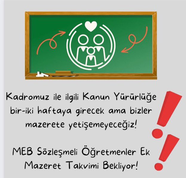 AhmetAsc52's tweet photo. Kadroya gecis sürecinin anlam kazanması adına  bu makul talebimiz karşılansın istiyoruz. 
@RTErdogan 
@vedatbilgn 
@tcmeb 
@emrullahisler @_aliyalcin_
@Burhan_Kayaturk @K_Turkmenoglu_V @mehmet_uca #MebEkMazeretTakvimi https://t.co/ubijiwXqWn