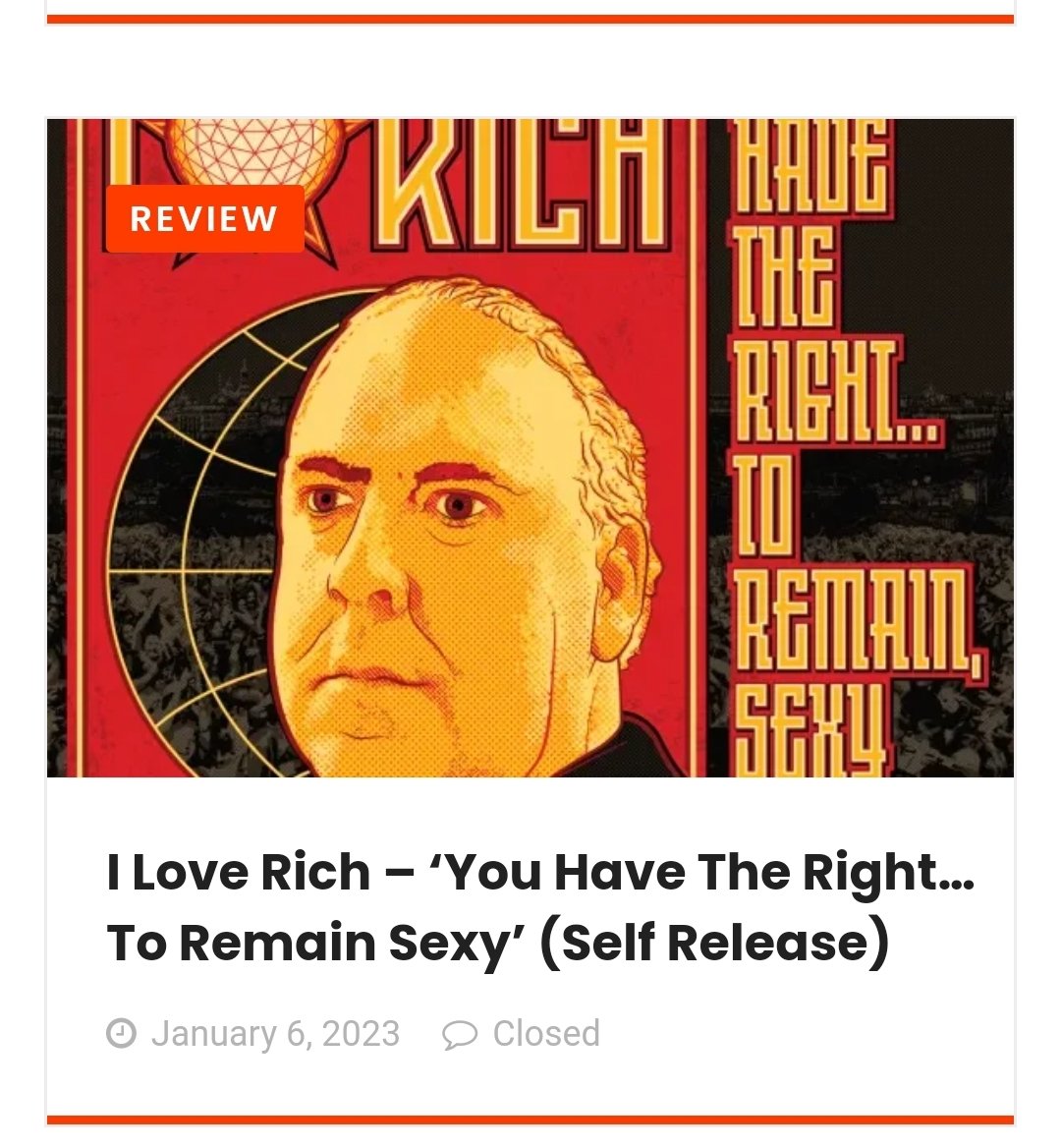 RPMNEWS1's tweet image. rpmonline.co.uk/?p=20827 Rock n Roll reviews keep coming - Hit the link and check out 'You Have The Right To Remain Sexy' #iloverich