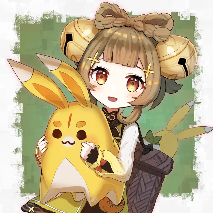 ヨォーヨちゃん描いた!今日の生放送楽しみ!!! #原神 
