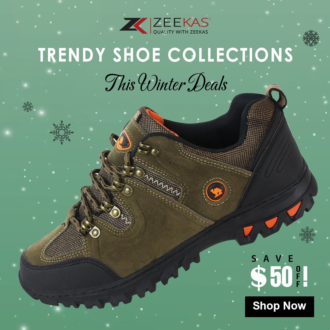 Zeekas3's tweet photo. #Zeekas Trendy #Shoe Collections Are Live Now In This #Winter Deal. Save Upto $50 OFF On All #Fashion #Shoes.
Shop Now: https://t.co/3RLstfyBRs
#wintersale #sale #discount #shopping #winterfashion #onlineshopping #trending #wholesale #style #wintercollection #ootd #salesalesale https://t.co/FNw2JNIWiJ