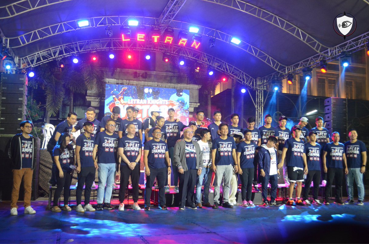 LSHSTheTemplar's tweet photo. (1) ICYMI: 20TH BANNER VICTORY PARTY 🏆

The Colegio held a victory party joined by faculty, staff, and Letranites to celebrate Letran Knight's championship. 

#VictoryParty
#20thBanner
#LetranThreePeat
#KnightsForThree
#BELI3VE
#LetranFourthEstate

PHOTOS | Gerald Servado https://t.co/K8I5S1TLcy