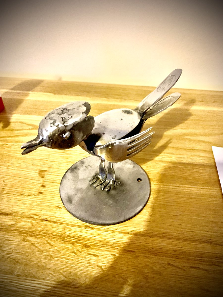 Ugly bird i made. #metalworking #welding #metalart #ipaicemetalworkartist