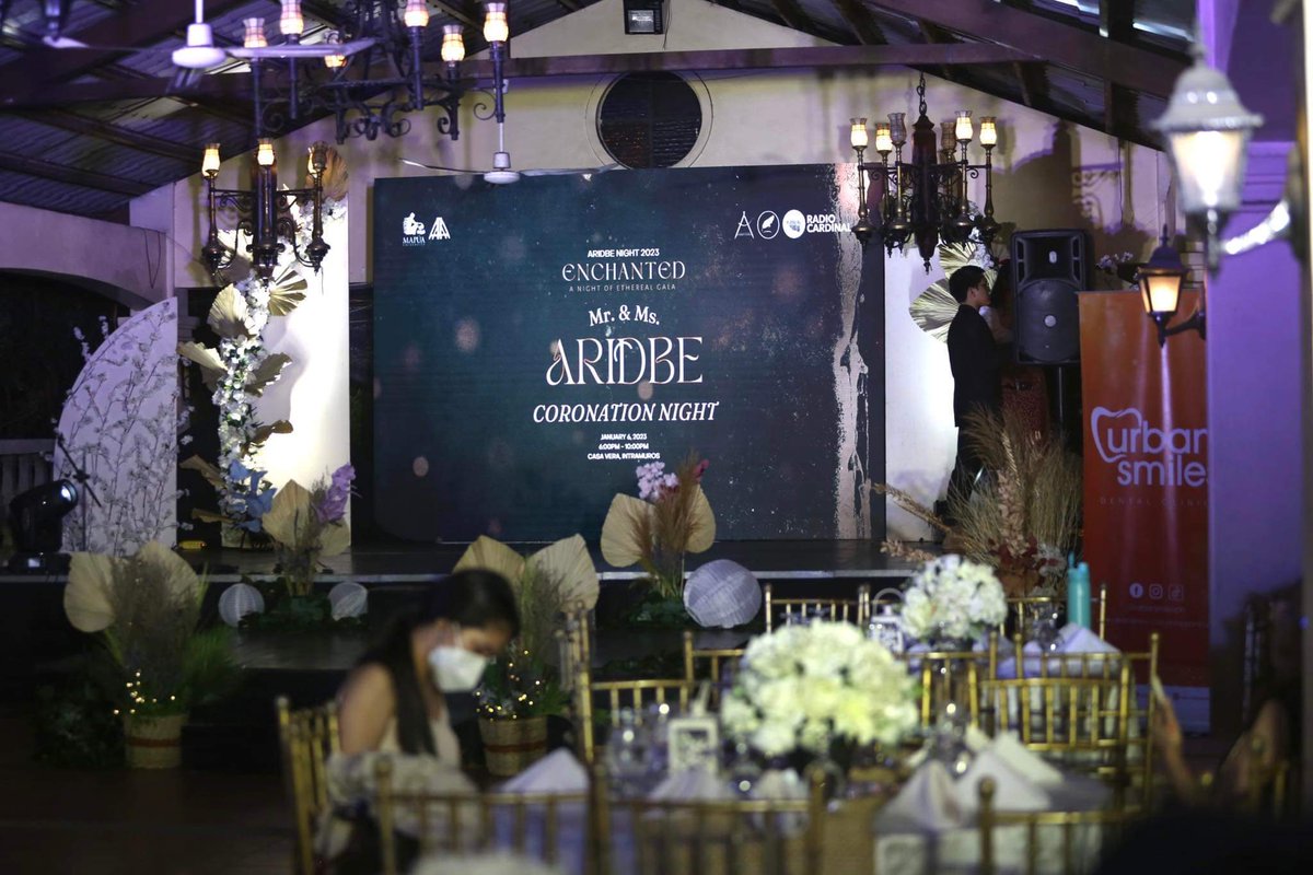 MapuaTNB's tweet photo. HAPPENING NOW: The @ARIDBESC commences the ethereal #ARIDBENIGHT2023 gala at the Padre Blanco Gardens in Intramuros, Manila.

Attendees are advised to settle down in their respective seats. https://t.co/NBV8iRhc6t