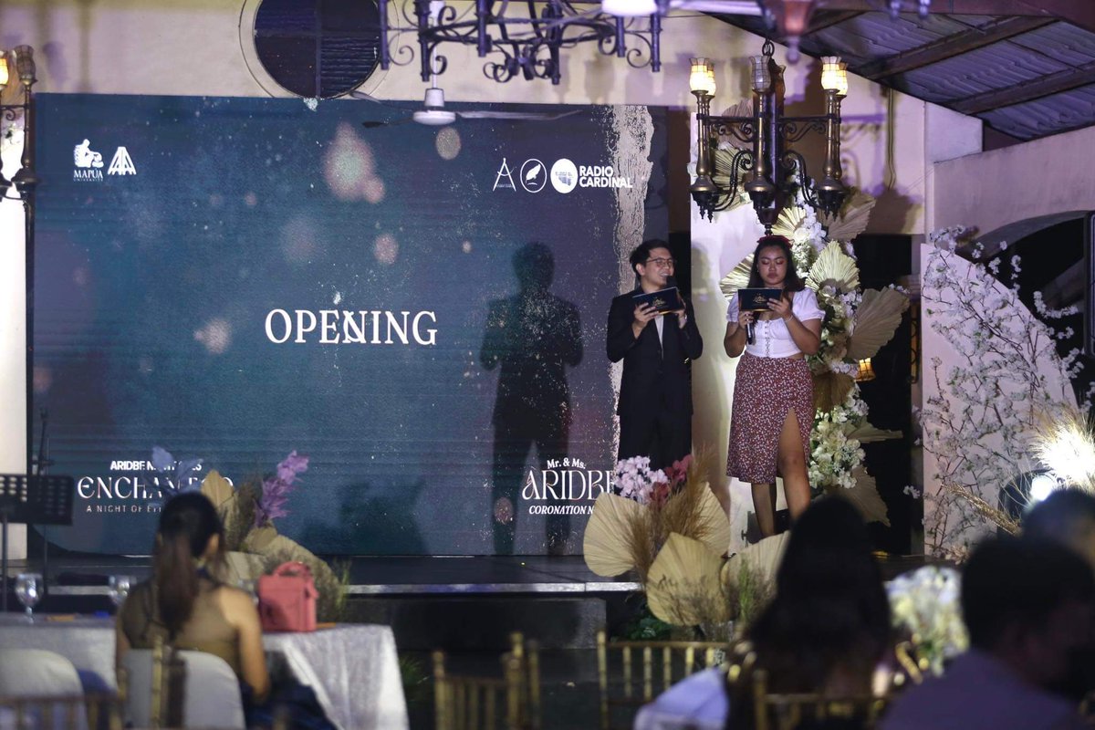 MapuaTNB's tweet photo. HAPPENING NOW: The @ARIDBESC commences the ethereal #ARIDBENIGHT2023 gala at the Padre Blanco Gardens in Intramuros, Manila.

Attendees are advised to settle down in their respective seats. https://t.co/NBV8iRhc6t