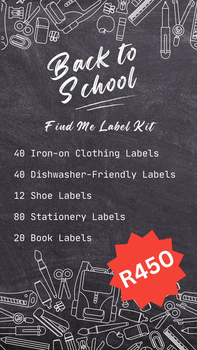 balleriia's tweet photo. Check out our back to school packages for your little ones. Stickers &amp; Labels start from R2,50 📚📚📚 https://t.co/IwgHSGnxjK