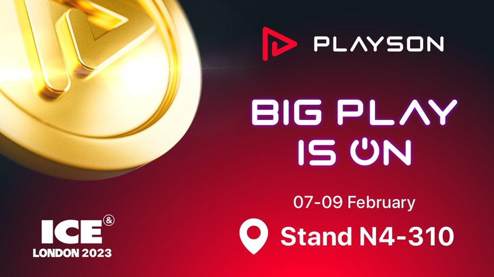 The Playson experience is at ICE 2023! 
Visit stand N4-310 for our new games and tournaments, with prizes available.&#129321;
To book a meeting with us, contact am.com.
   #igamingnews
18+ Gamble Responsibly