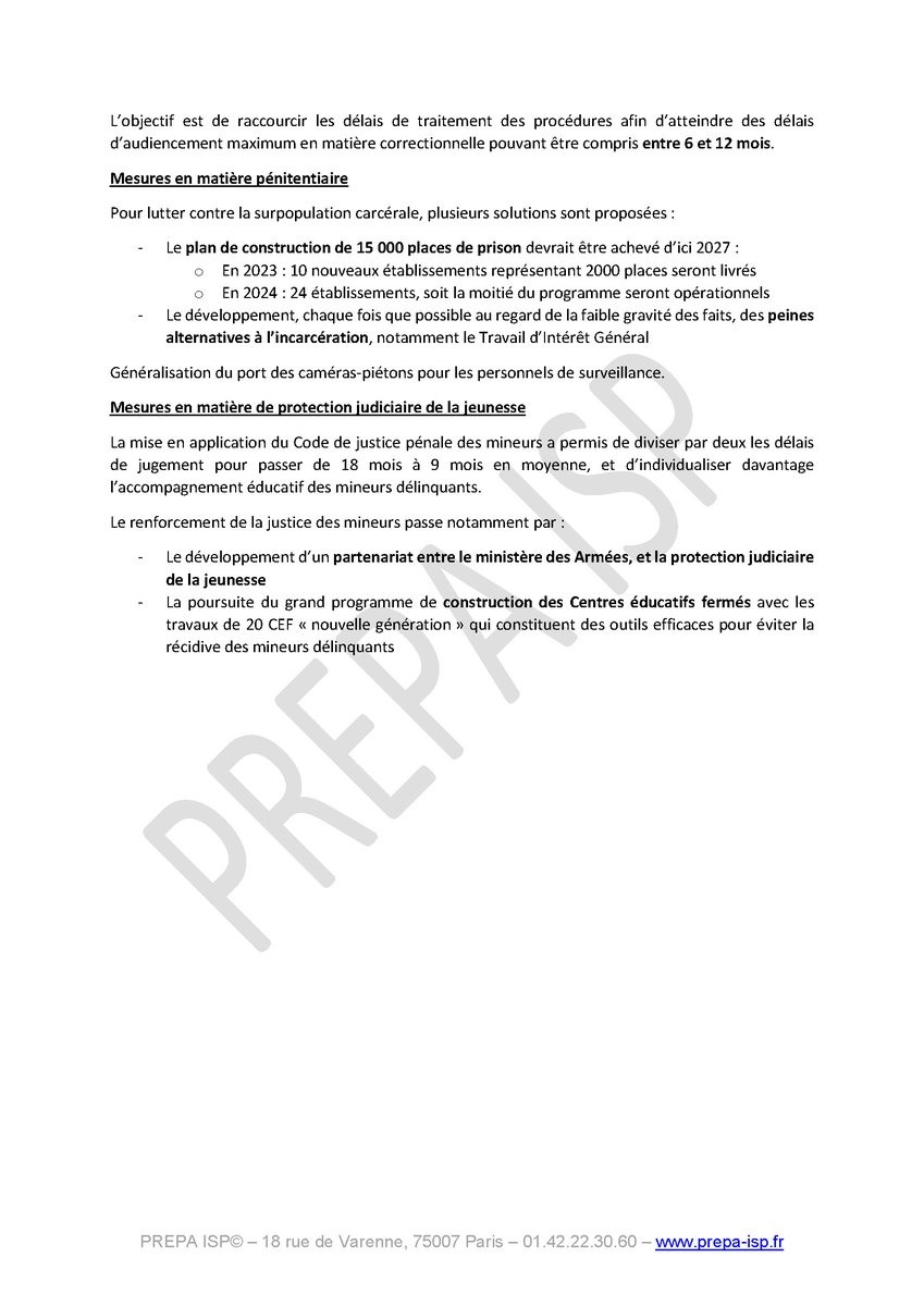 BerrebiJacob's tweet photo. #TeamENM Les points à retenir de la Conférence de @E_DupondM @justice_gouv du 5 janvier 2023 ! @PrepaIsp https://t.co/gziJHipY0V