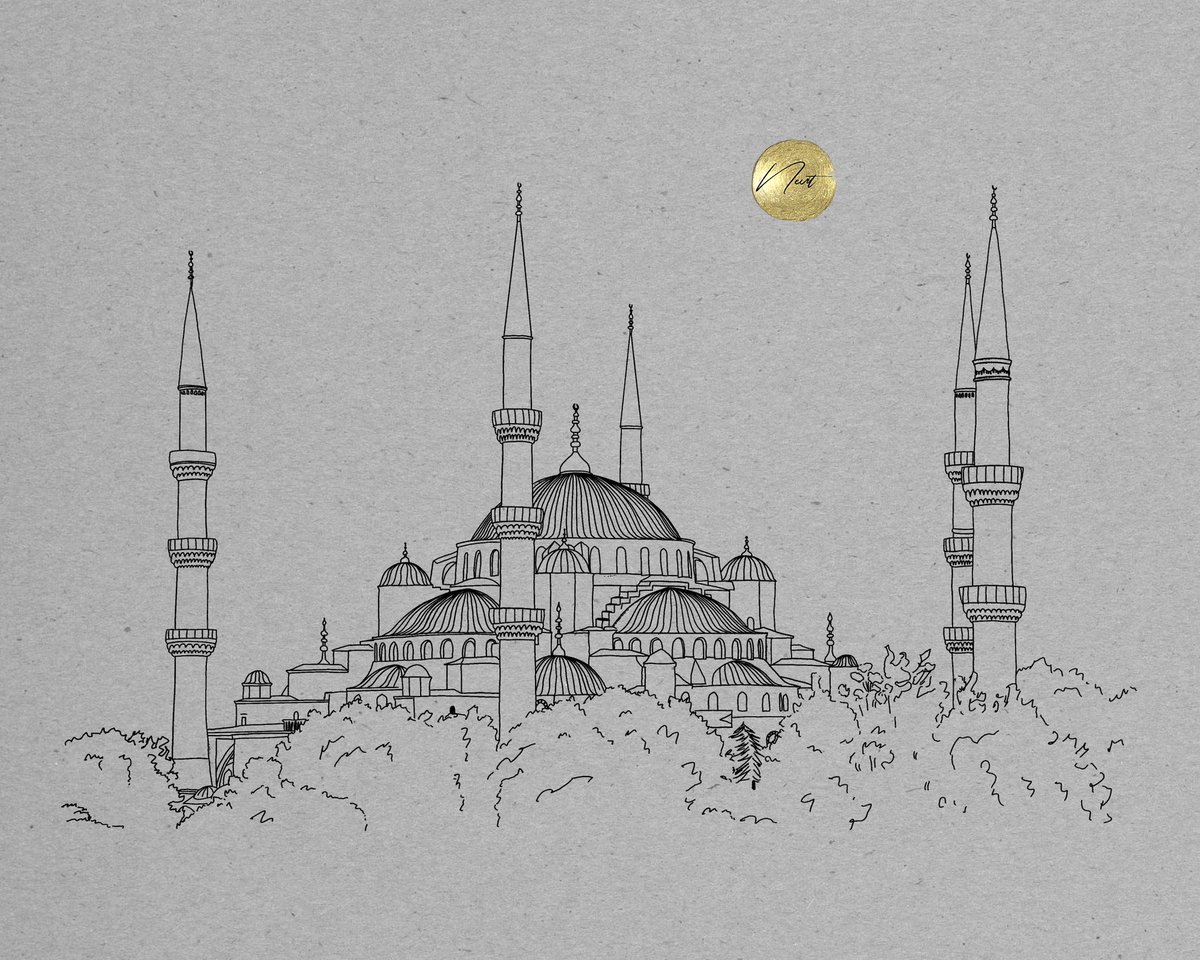 Nevit_'s tweet photo. Kararsız ben, hangisinin daha iyi olduğuna karar veremeyip hepsini ekledim 🤭

#NevitçeÇizimler
#BlueMosque
#SultanahmetCamii https://t.co/KBPHtqmrKk