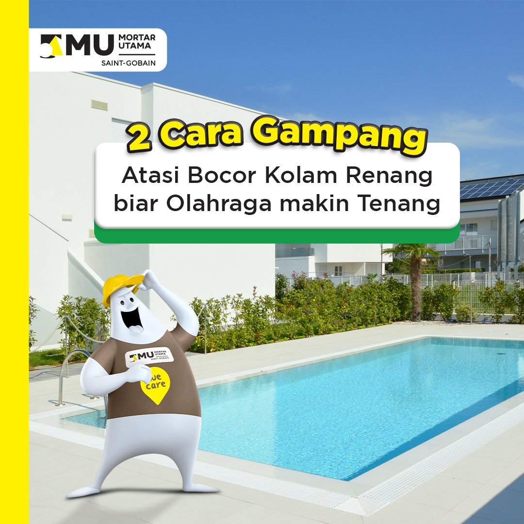 MortarUtamaID's tweet photo. Air di kolam renang tiba-tiba berkurang? Bisa jadi bocor, tuuh~

Segera atasi sebelum makin parah, #SobatMU! Cek caranya di atas, ya.

Gampang banget, kan? Bagiin juga ke rekanMU yang lain, ya~ https://t.co/o6rKvwTkiQ
