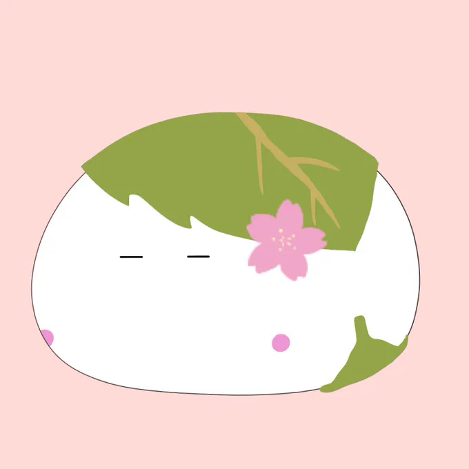 こんばんは平日終わりお疲れ様でした沢山ゲームやるぞ～桜もちねこ「早く春にならないかな～」#イラスト 