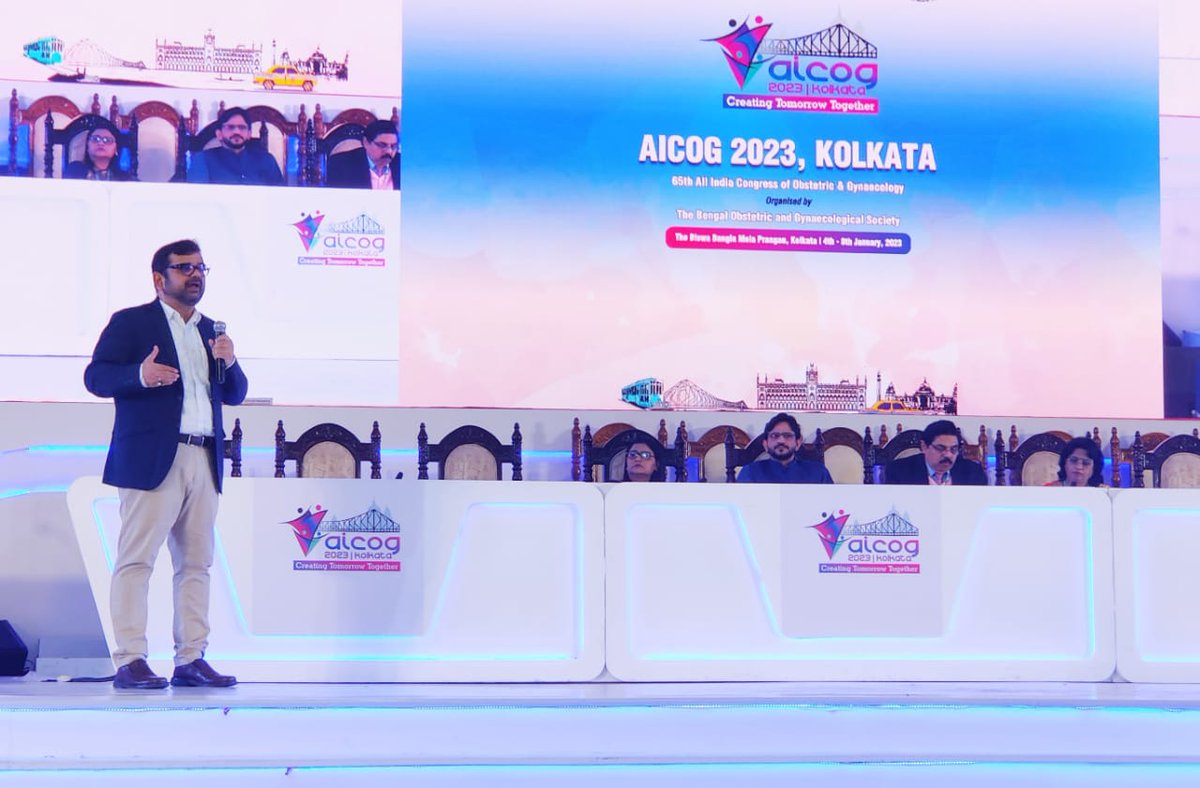 A meaningful discussion at #AICOG2023 to strengthen #healthsystems towards integrated & coordinated continuum of care for women W/@dochrishikesh, Dr Jaydeep Tank @fogsiofficial, Dr Padmini Kashyap @MoHFW_INDIA ,Dr Pushpa Chaudhary @WHO India, @UNICEFIndia & @pompysridhar
