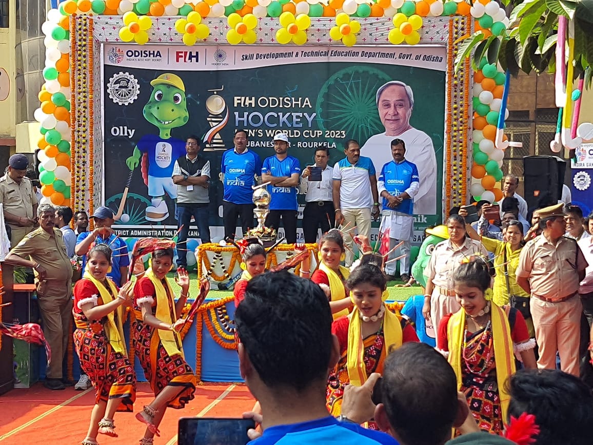 Cultural programme during welcoming the FIH World Championship Trophy.