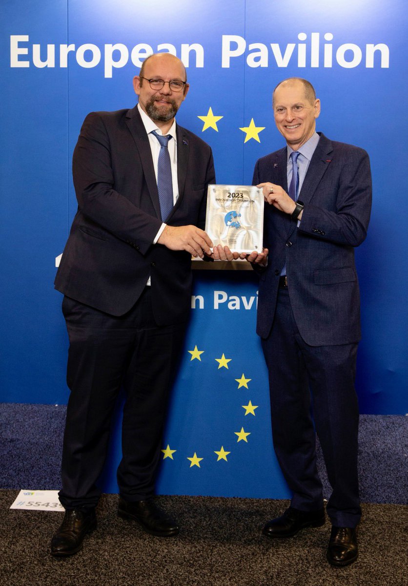 👏The EU recognised as 🌍 Global Innovation Champion by <a href="/CTATech/">Consumer Tech Association</a> at #CES2023! 

The Global Innovation Champions are recognised to provide the most welcoming environments for innovation, economic growth &amp; social progress.

Learn more👉europa.eu/!NktxNj <a href="/CES/">CES</a> <a href="/GaryShapiro/">Gary Shapiro</a>