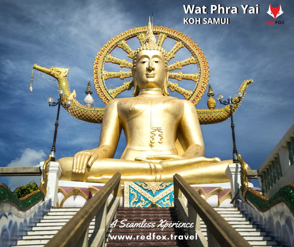 EventsRedfox's tweet photo. Wat Phra Yai is Big Buddha Temple that sits on a small rocky island off Koh Samui’s northeastern corner. Its golden, 12-m-tall seated Buddha statue is one of the island’s most popular attractions. A divine place of worship one must visit.

https://t.co/kzNIdZwXuC
#kohsamui https://t.co/yzVUIqA8Jb