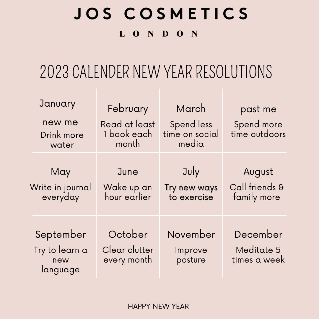 JosCosmeticsLDN's tweet photo. New Year Goals / Inspiration for 2023!
Let’s Go #LETSGO https://t.co/9AIgdRpRdS