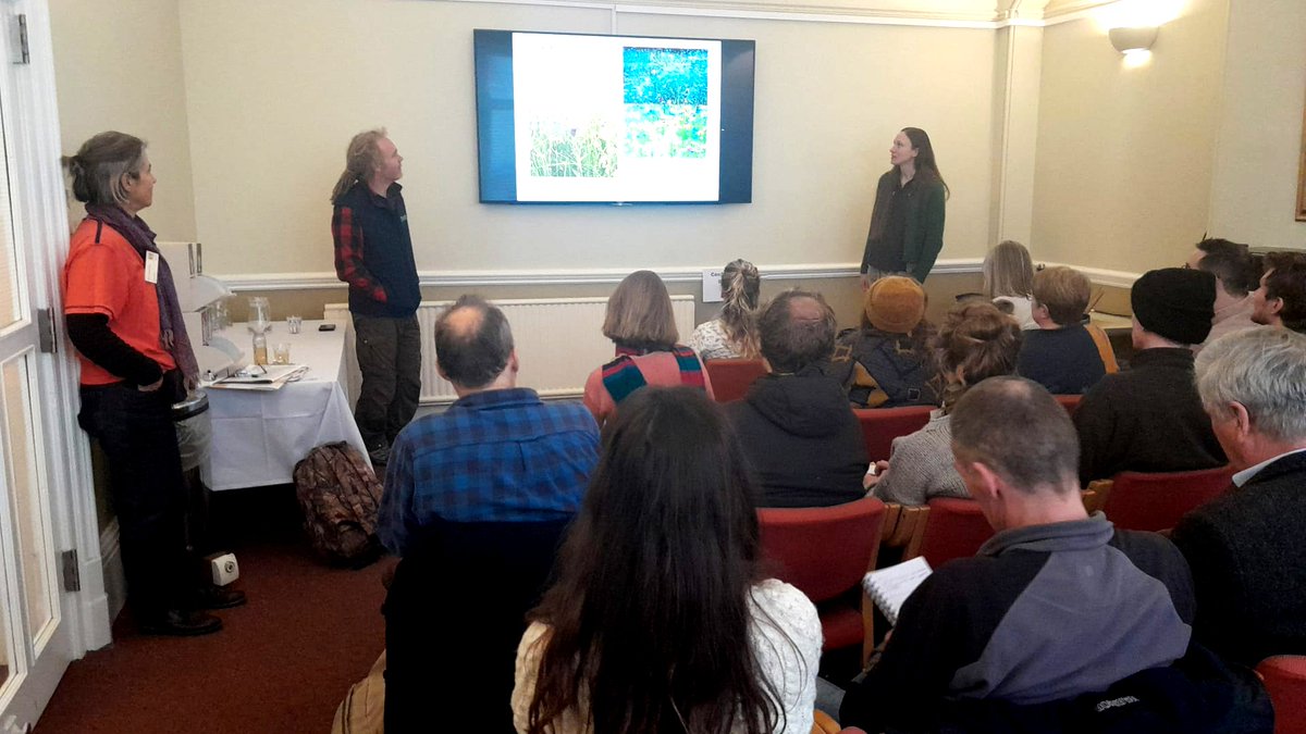 Love_plants's tweet photo. Great Meadow Making workshop at #ORFC23 just now. Participants learned how to restore & create wildflower meadows, including checking soil type🧪and looking for indicator species🌿
Looking forward to seeing the new meadows they create!🌼
@ORFC #MeadowMaking https://t.co/r1RB8dQWJq