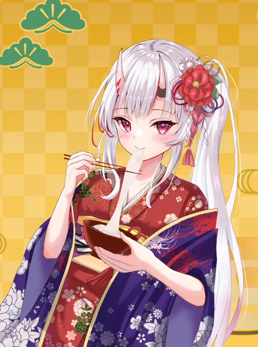 #百鬼絵巻まだ正月 
